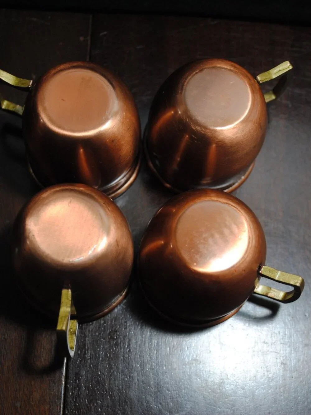 Set of 4 Mini Copper Plated Moscow Mule Mugs